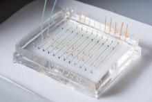 Microfluidic chip for nanoparticle fabrication