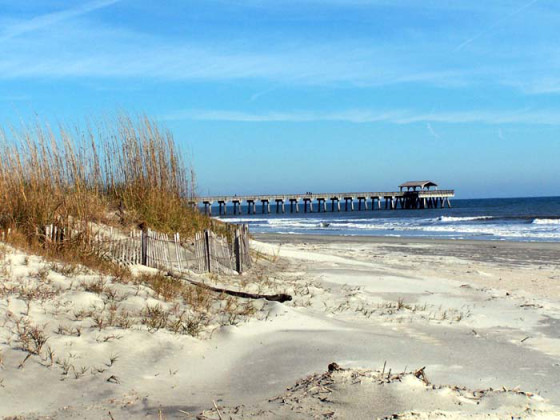 Tybee Island, near Savannah, is just a 5 hour drive away